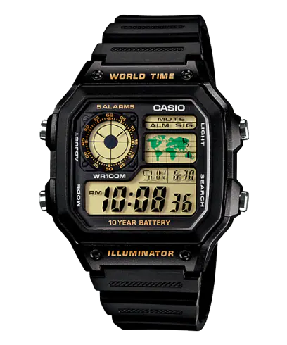 CASIO AE-1200WH-1BVDF MEN WATCH